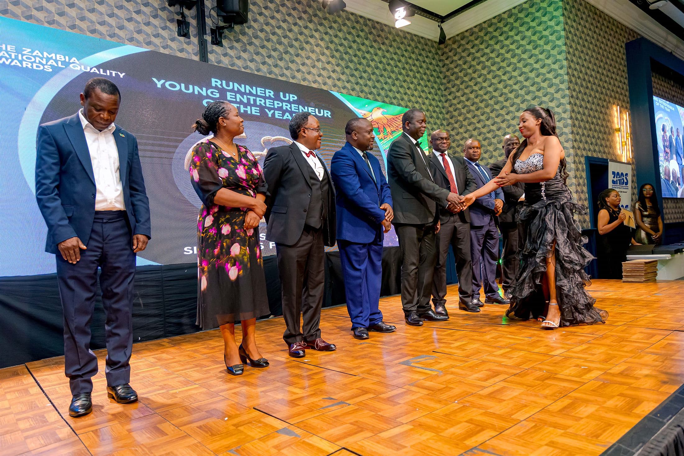 Recognition ceremony during the Zambia National Quality Awards programme.