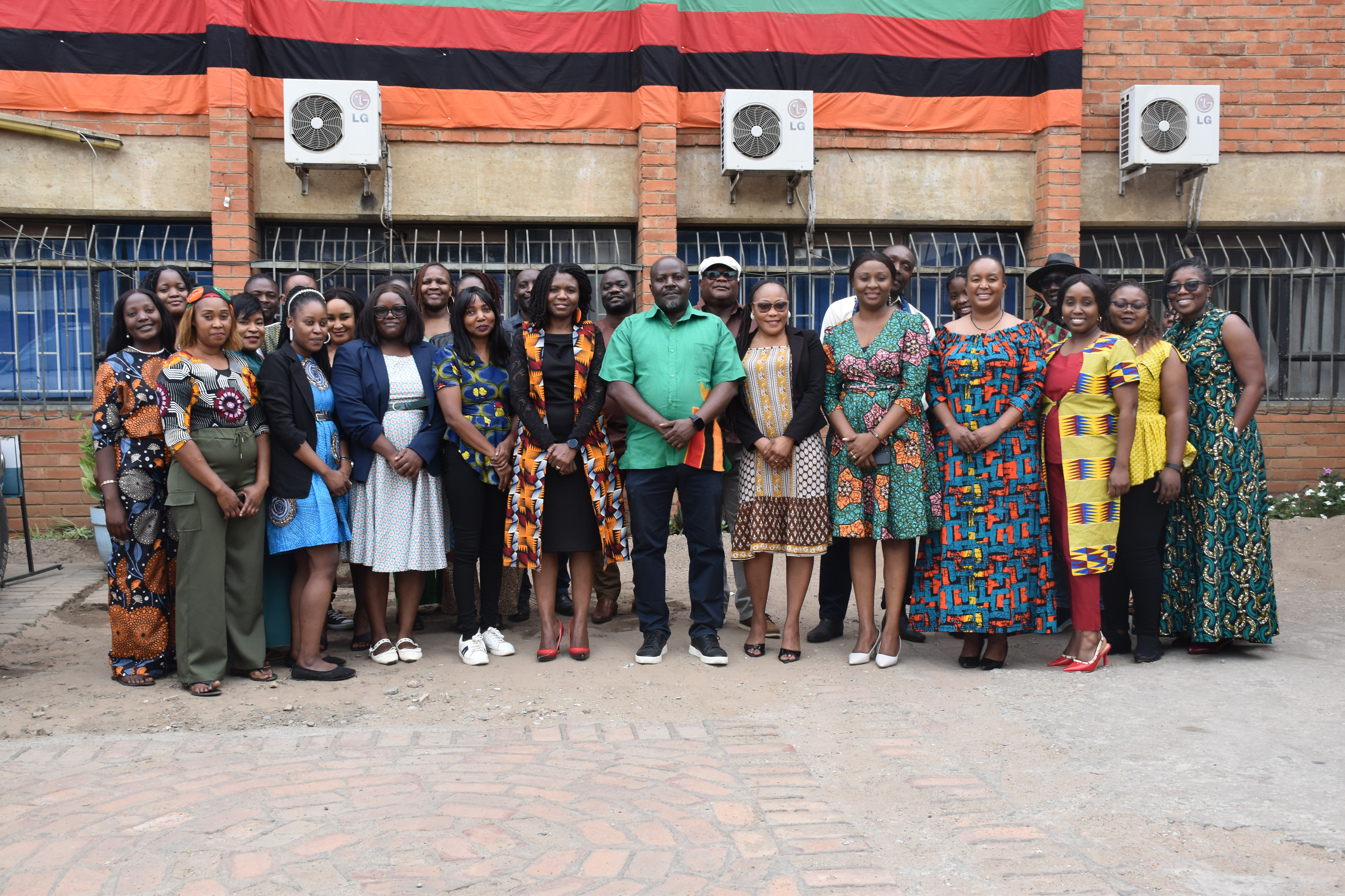ZABS team members gathered during an institutional celebration.