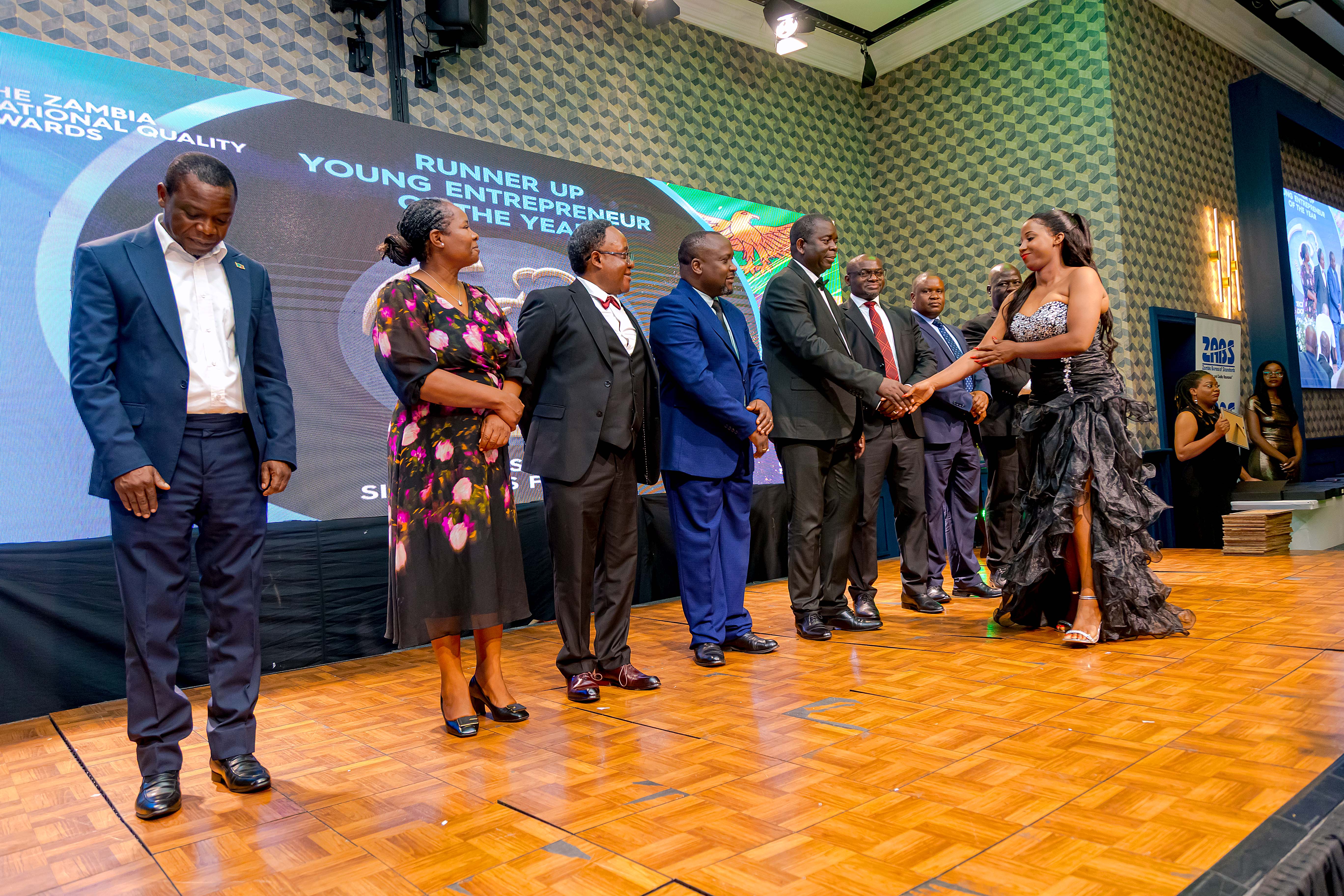 Recognition ceremony during the Zambia National Quality Awards programme.
